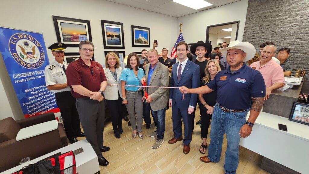 Rope Cutting Ceremony for Rep. Troy E. Nehls