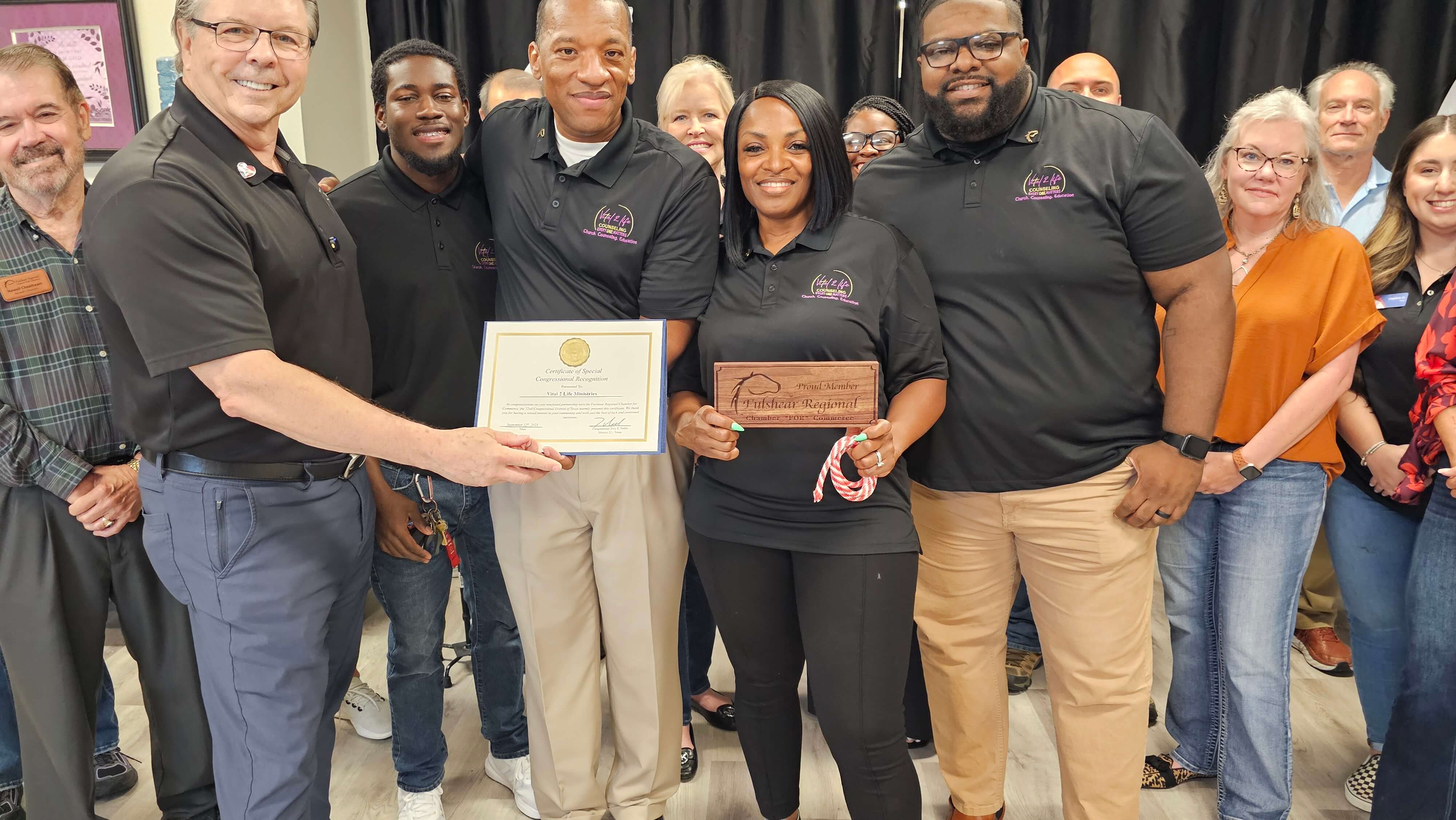 vital 2 life, fulshear chamber for commerce