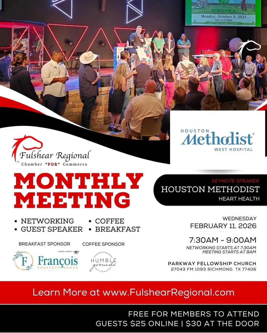 Fulshear Regional Chamber Monthly Meeting – February 11, 2026
