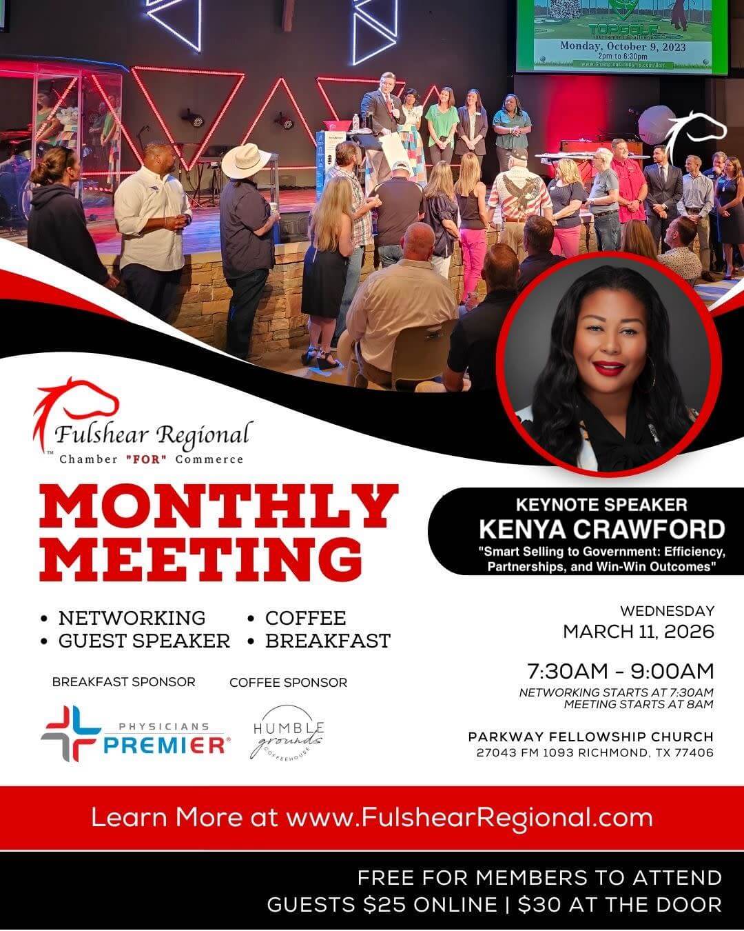 Fulshear Regional Chamber Monthly Meeting – February 11, 2026