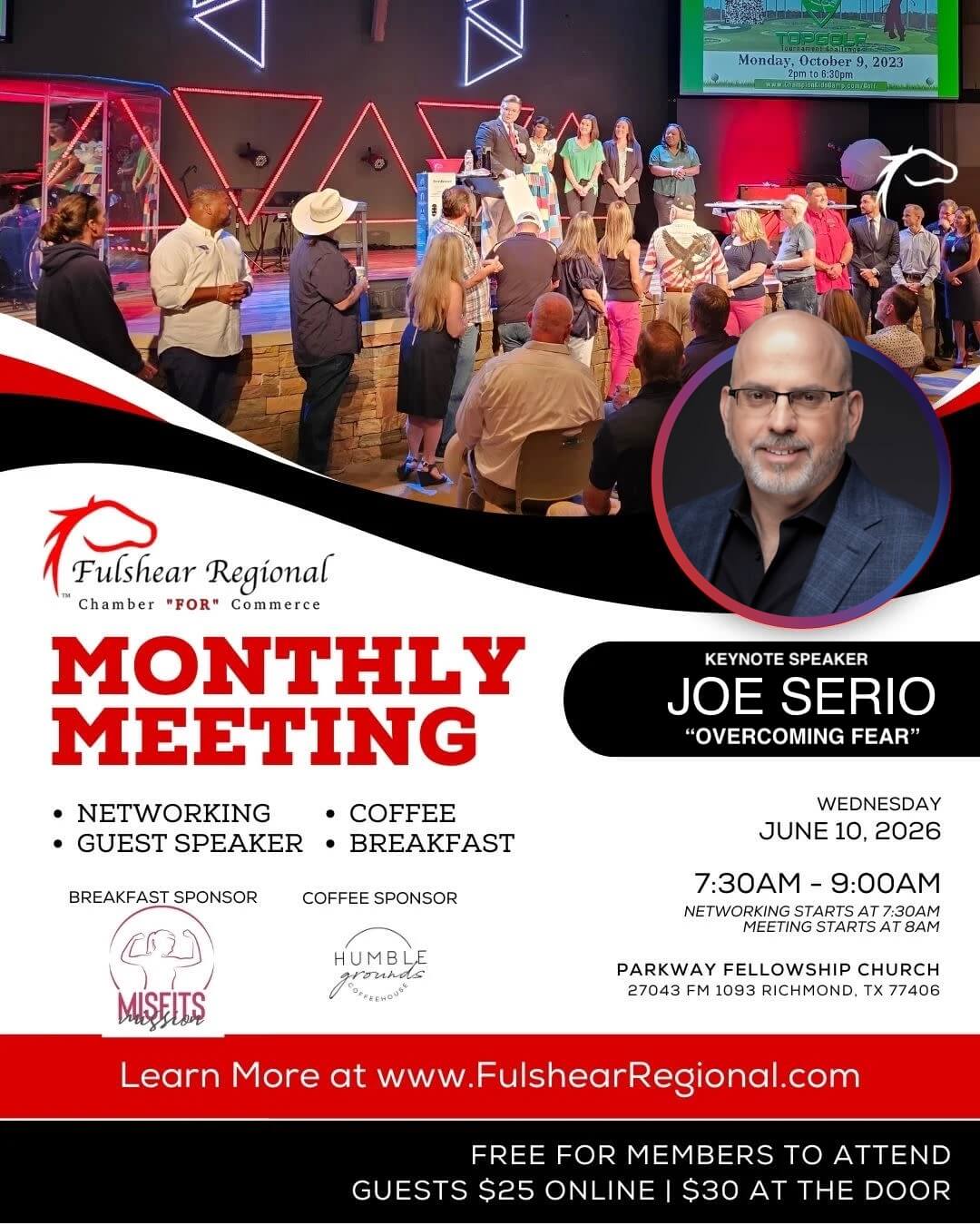 Fulshear Regional Chamber Monthly Meeting – WEDNESDAY, JUNE 10, 2026