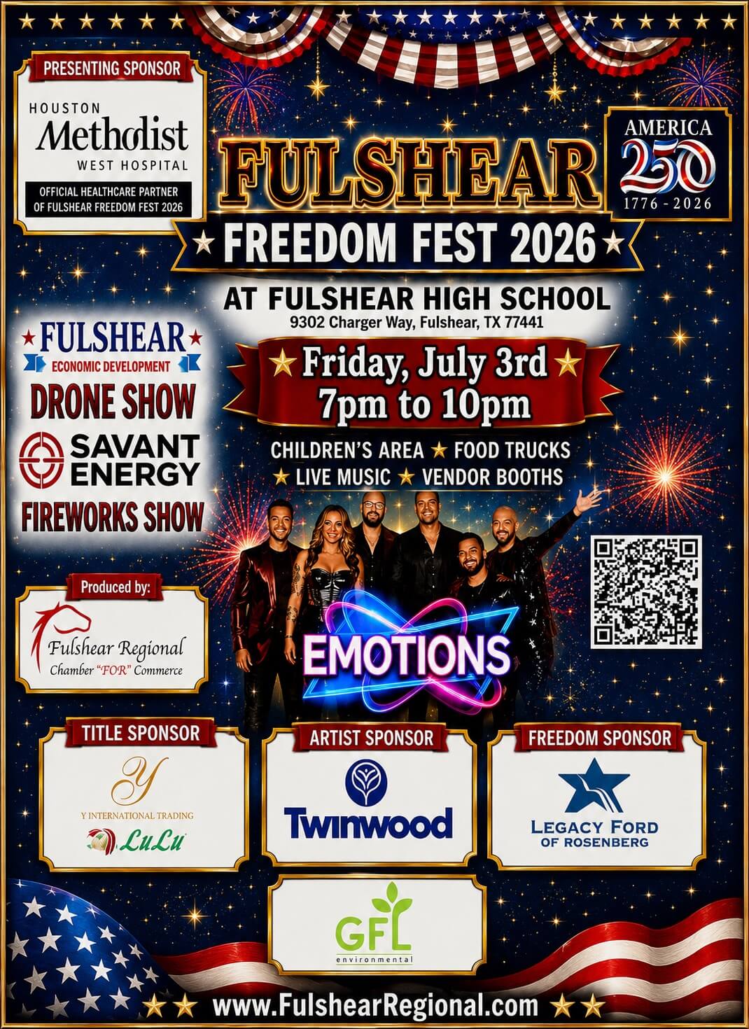 Fulshear Freedom Fest 2026 | July 3 at Fulshear High School