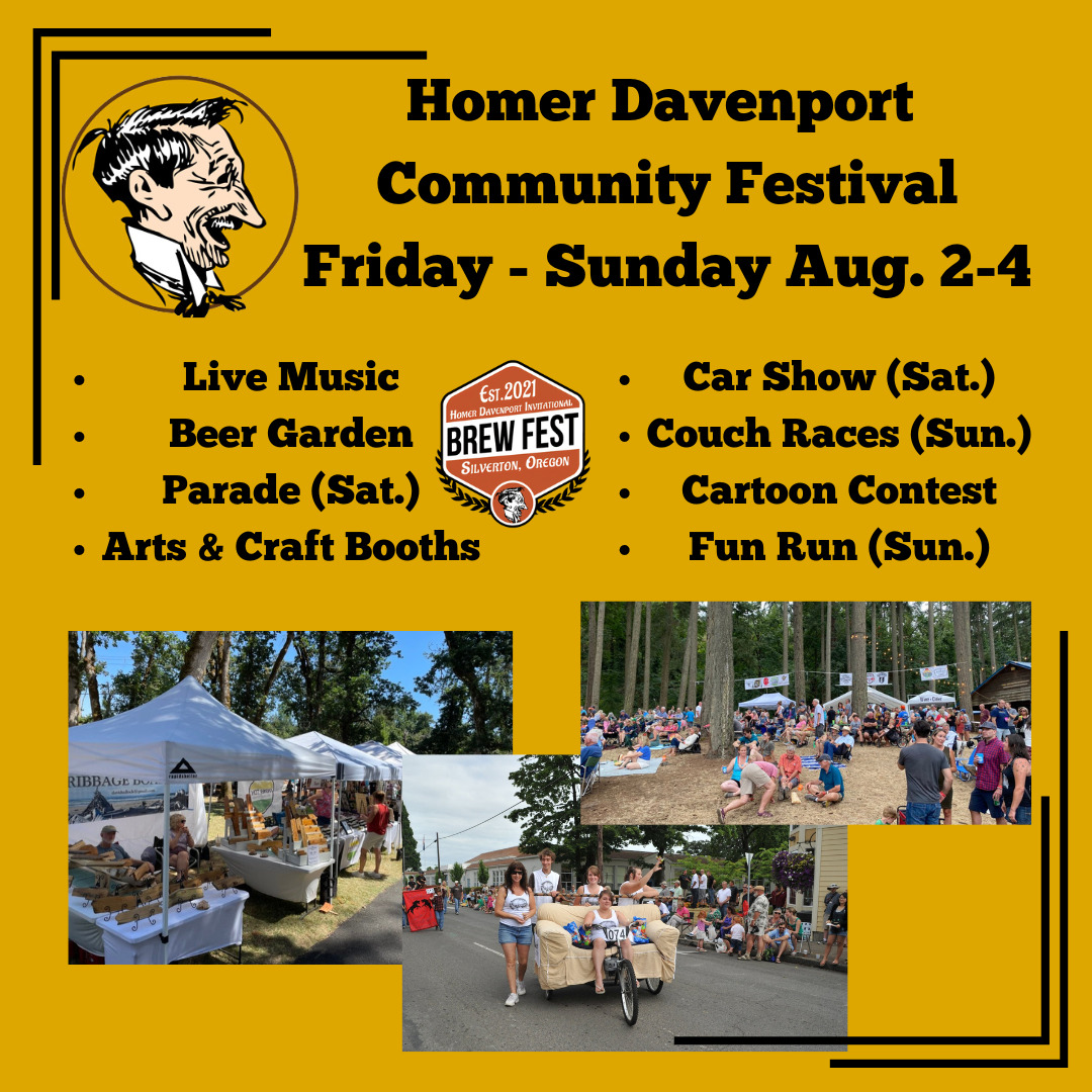 Homer Davenport Community Festival Friday - Sunday Aug. 2-4