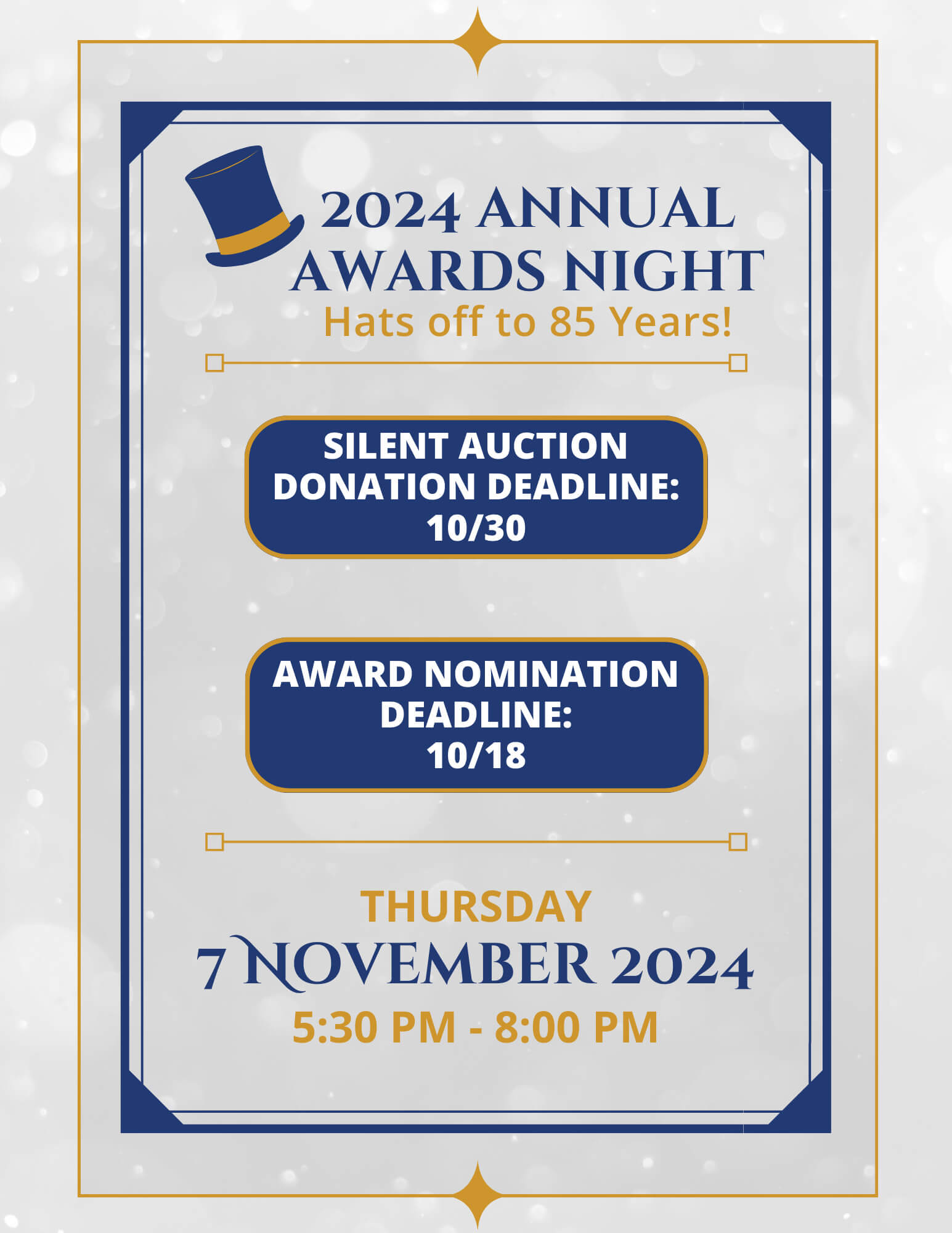 2024 Annual Awards Night Web Poster