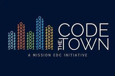 Code the Town graphic logo