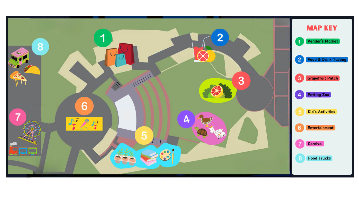 Grapefruit Festival Park Layout