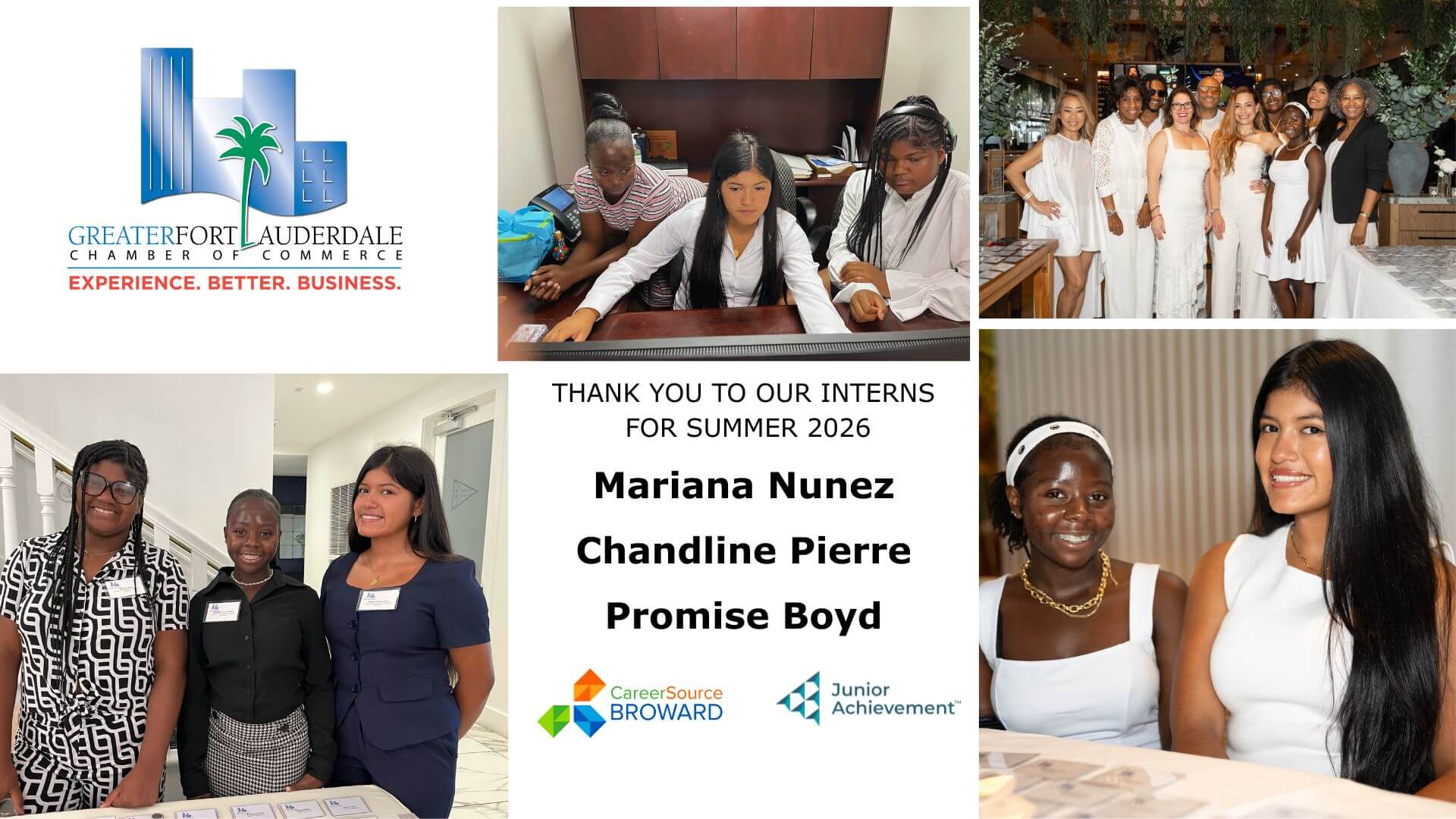 THANK YOU TO OUR INTERNS FOR SUMMER 2026