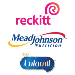 mead johnson reckitt and enfamil logo stack