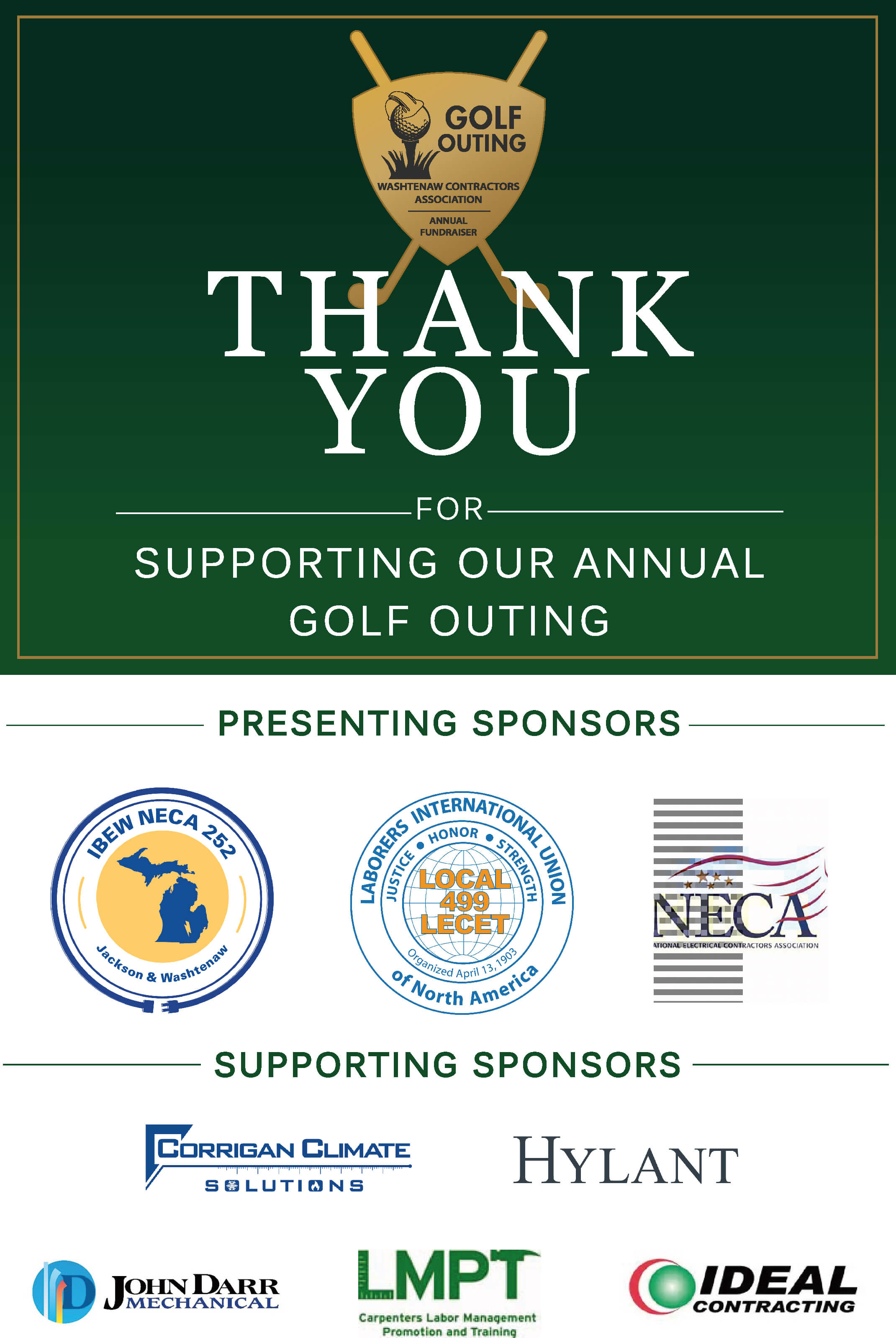 Thank You Sponsors