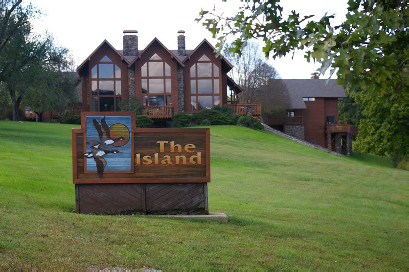 the island sign