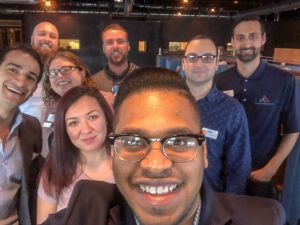 selfie with a group of people