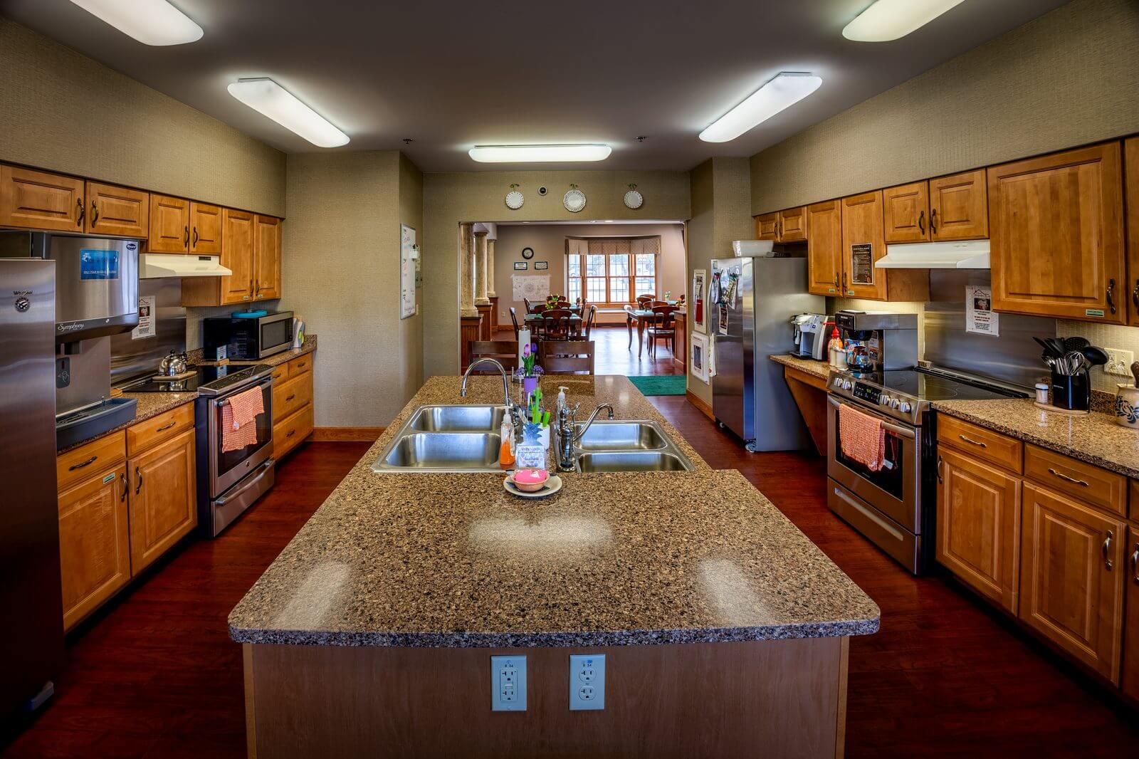 Shared kitchen at McNally House