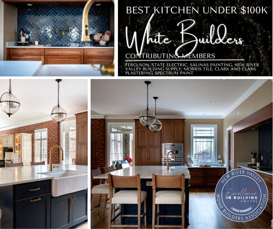 2026 NRVHBA Best Kitchen under 100k- White Builders