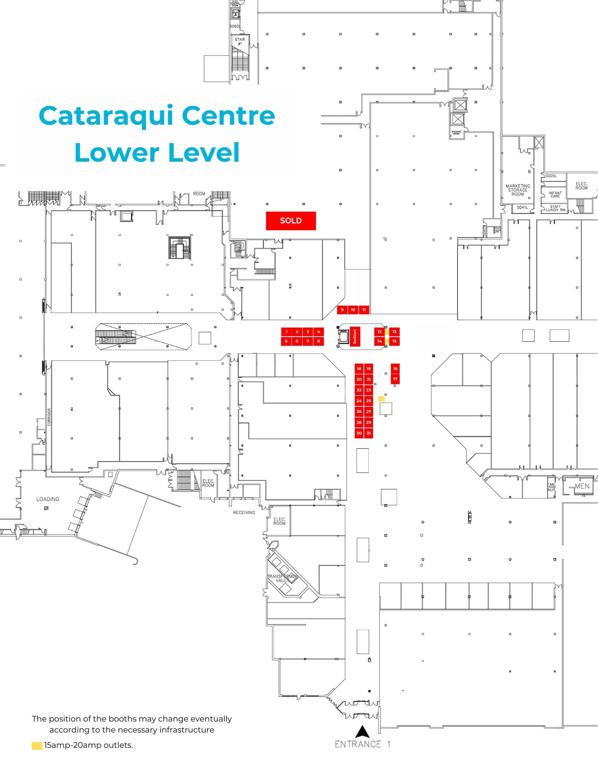Map - Cataraqui Centre - Lower Level