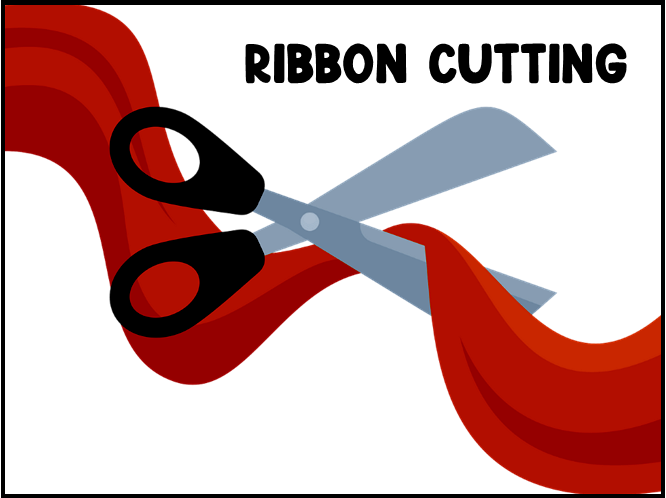 ribbon cutting logo
