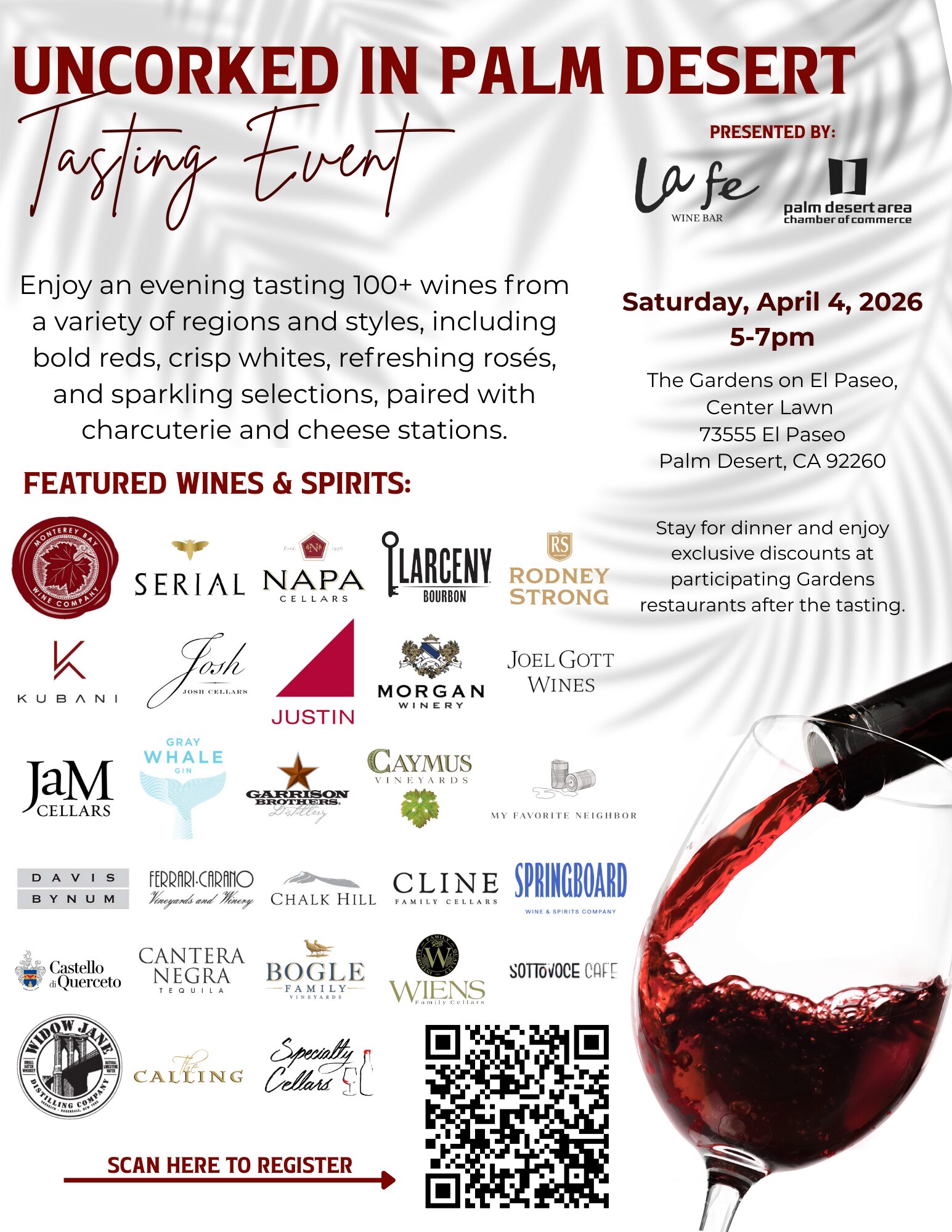 uncorked in palm desert flyer