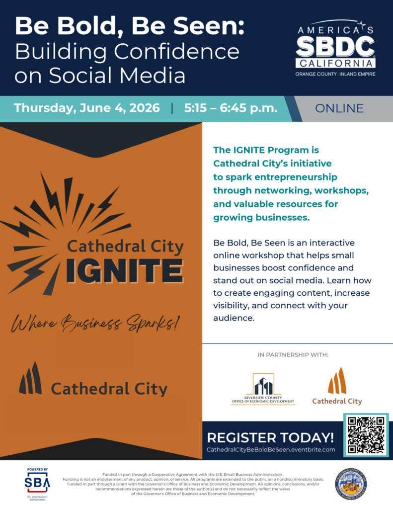 CATHEDRAL CITY BE BOLD BE SEEN