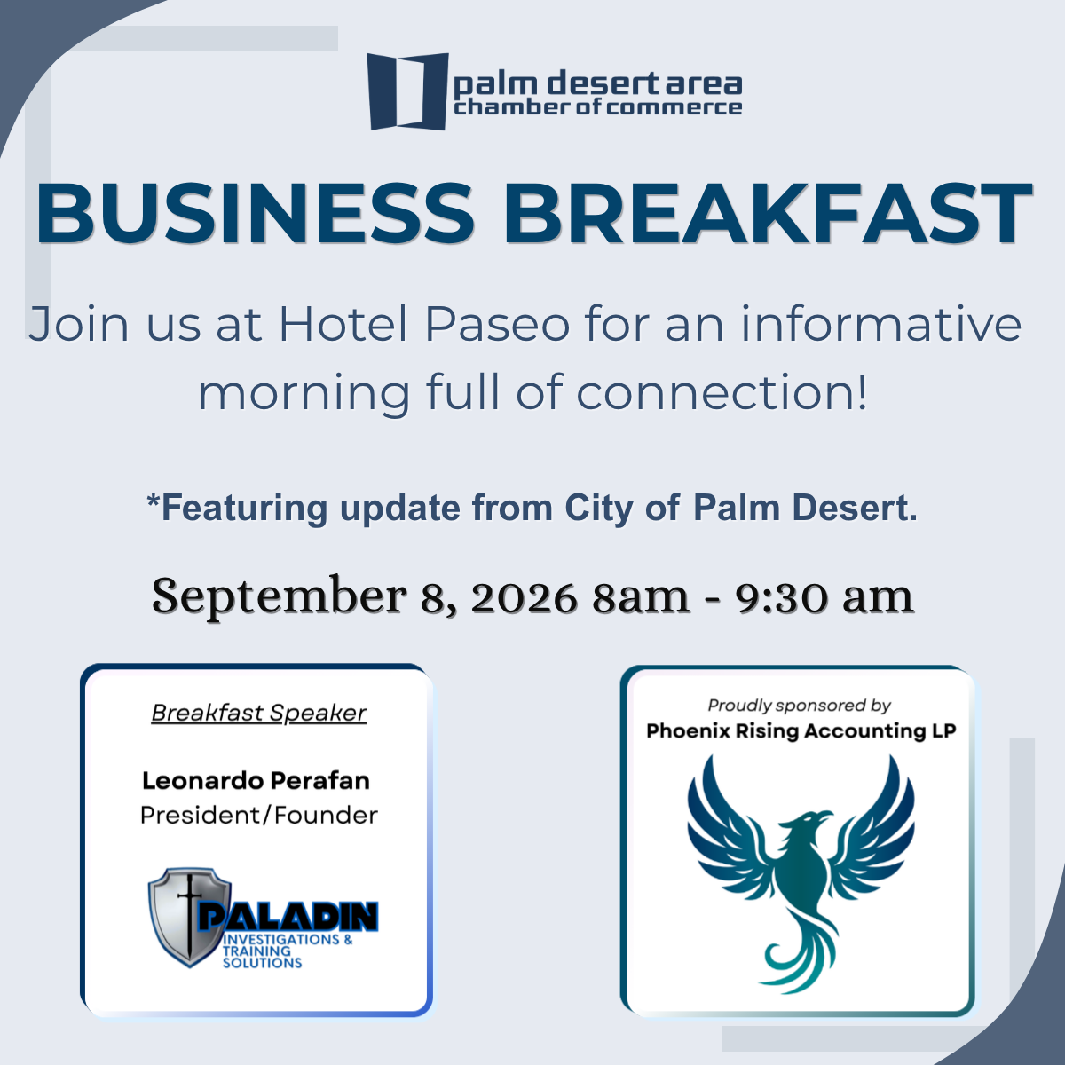 September Business Breakfast Sq