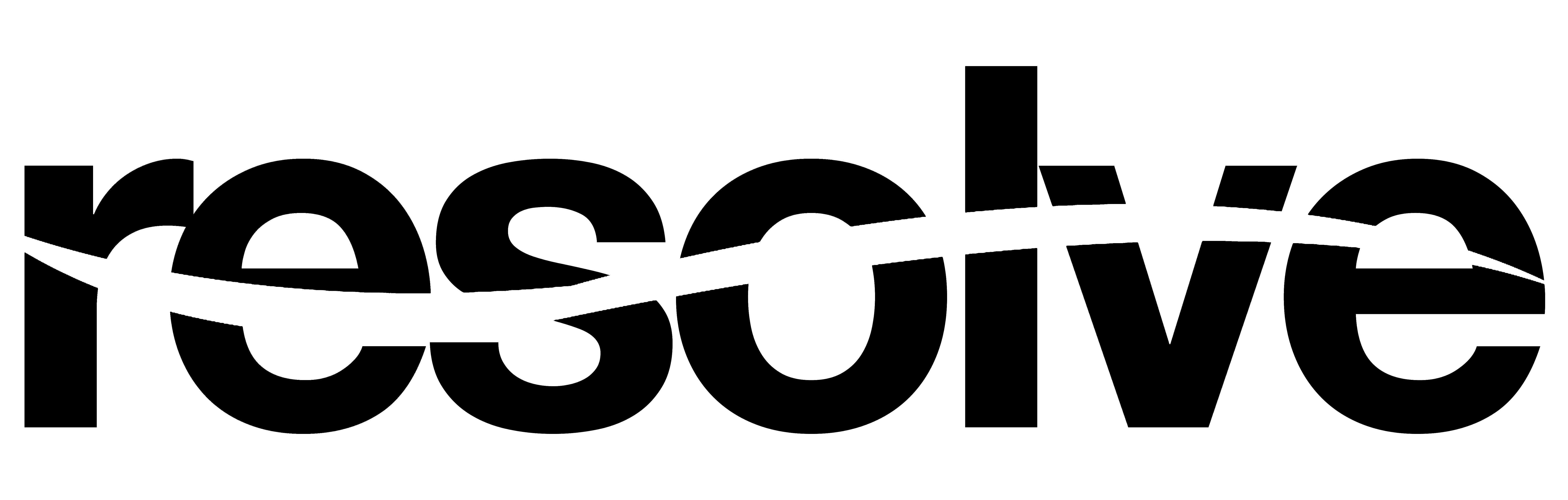 Resolve Logo (Black) Resolve Logo (Black)