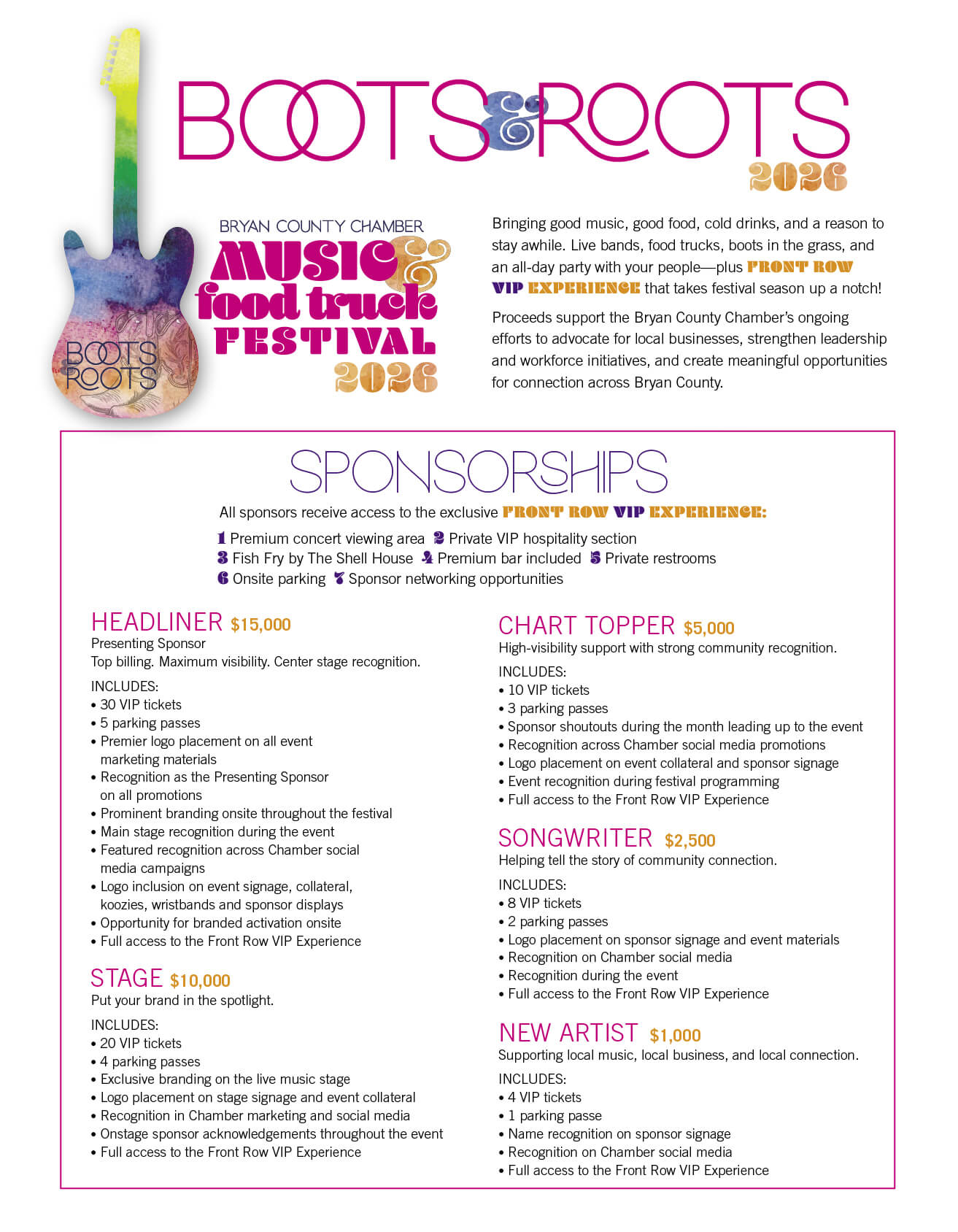 Boots+Roots 2026 Sponsor Categories 8.5x11 p2