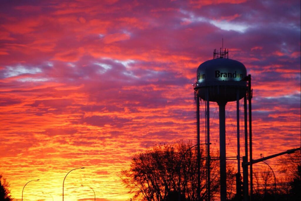 October Sunset Watertower