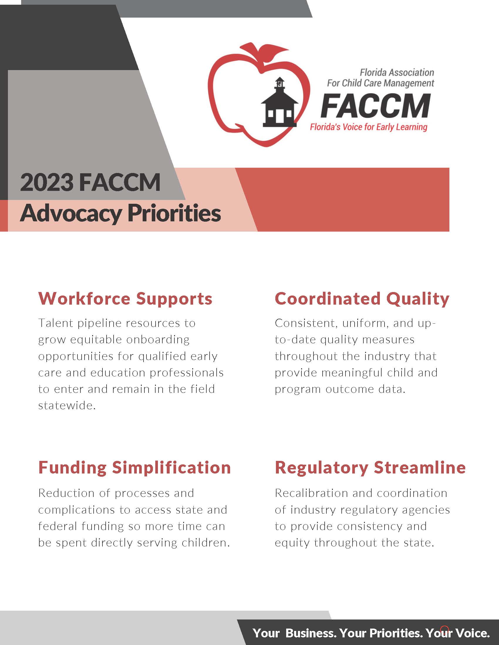 2023 FACCM Advocacy Priorities