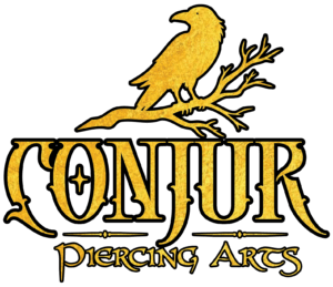 Conjur Raven Logo (gold - outline)