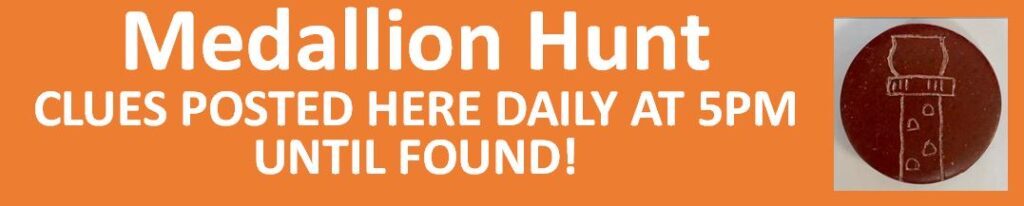 Website Image - Medallion Clues Posted here daily at 5