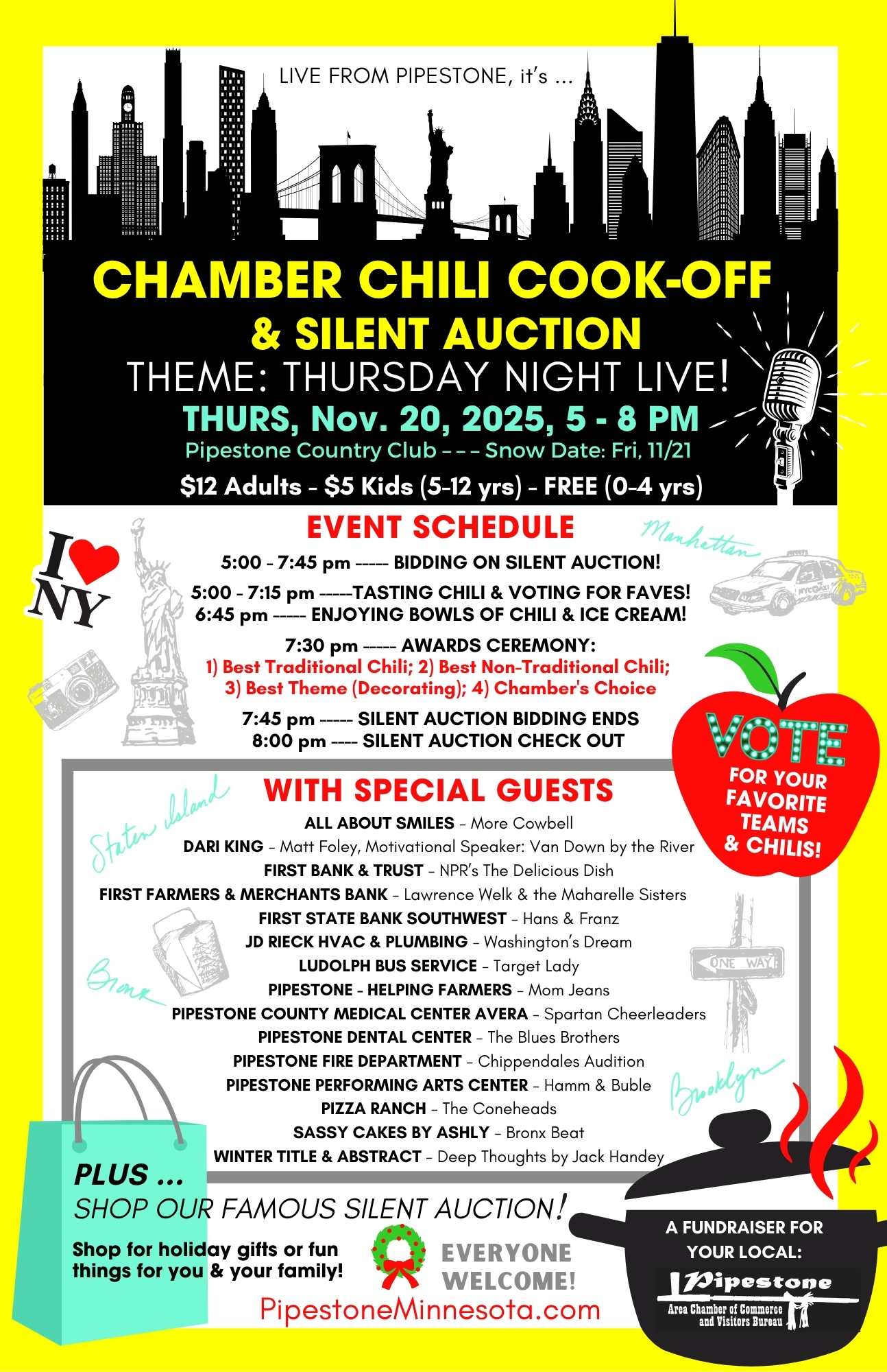 Poster - Chili Cook-Off TNL Theme 11x17 Poster 2025(higher quality)