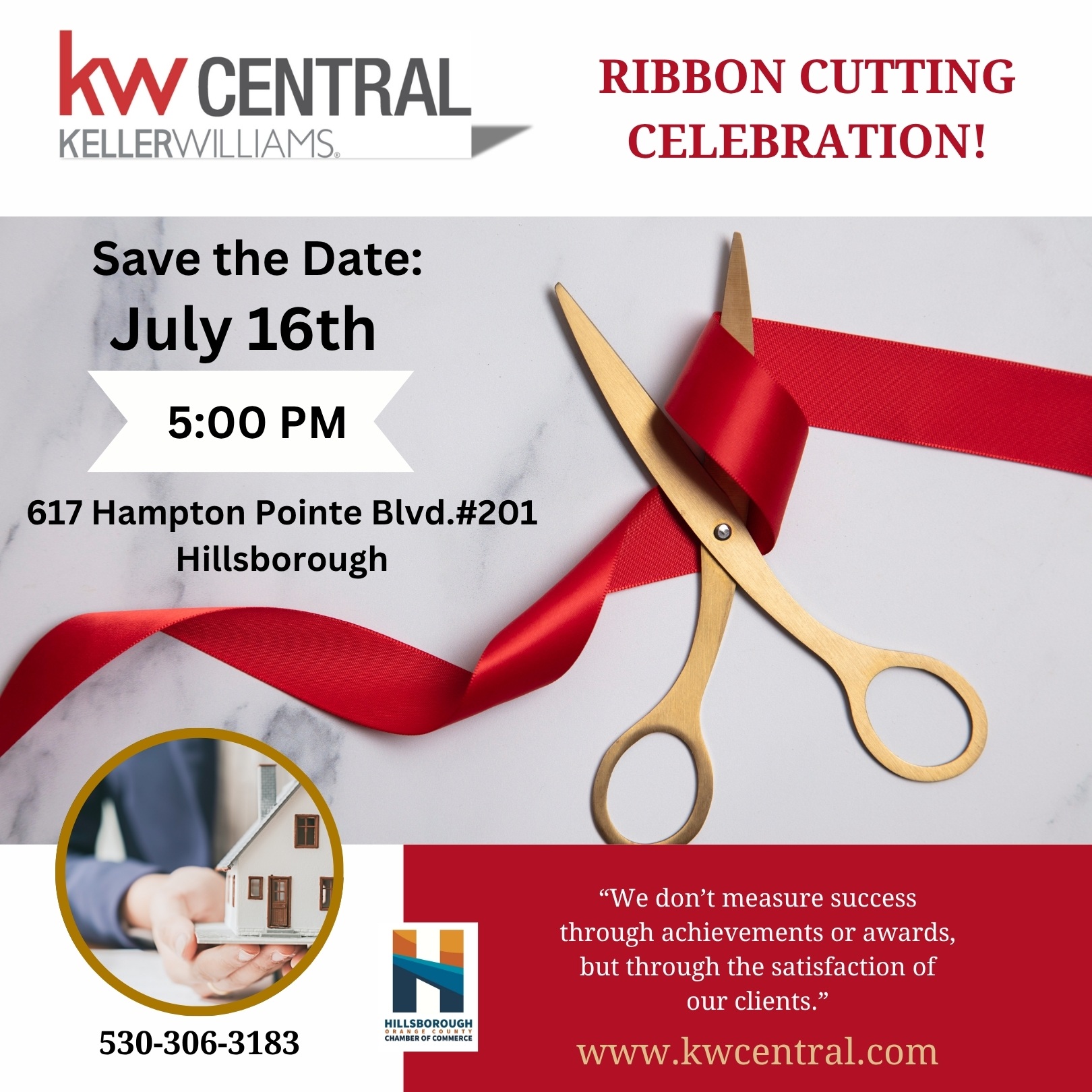 Keller Williams Ribbon Cutting Announcement July 16th