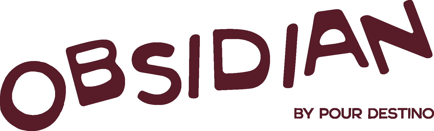 Pour Destino Wordmark With Tagline Garnet Cmyk