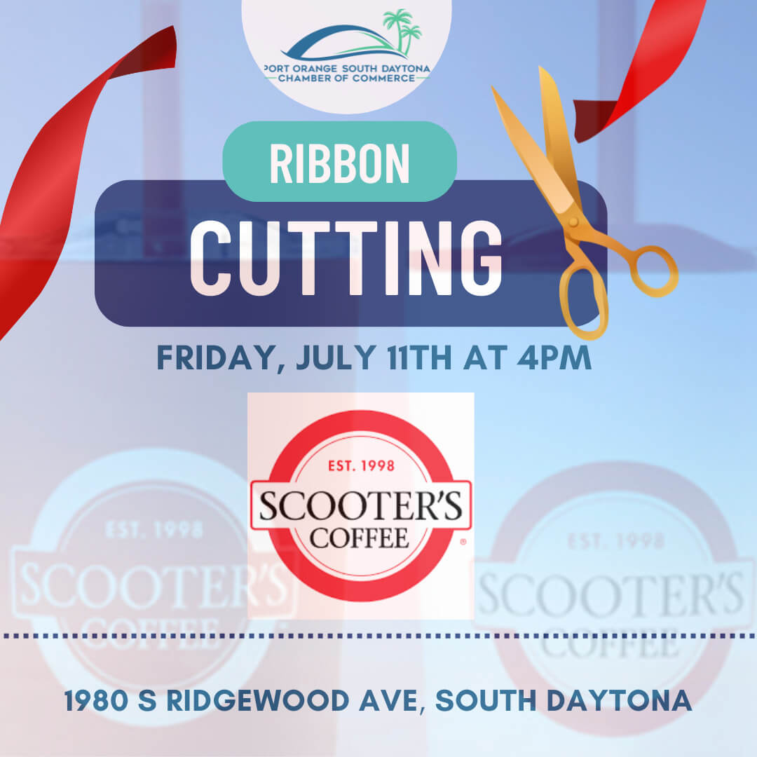 Ribbon Cutting Scooters Coffee