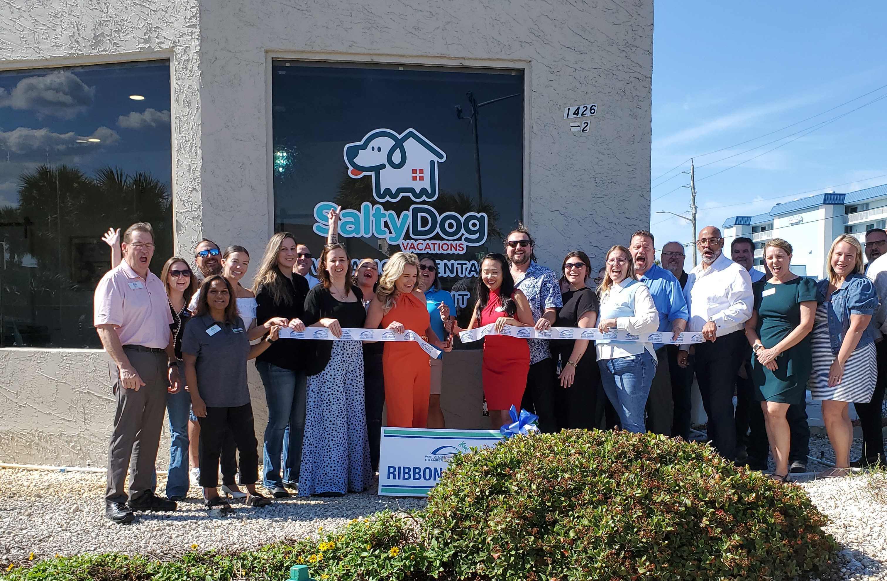 Ribbon Cutting Salty Dog