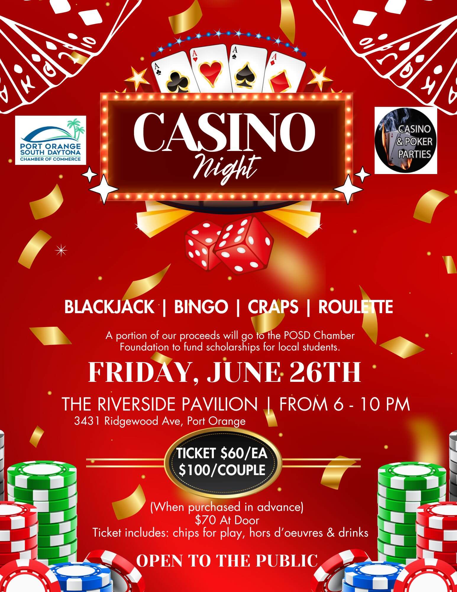2026 Casino Night Flyer
