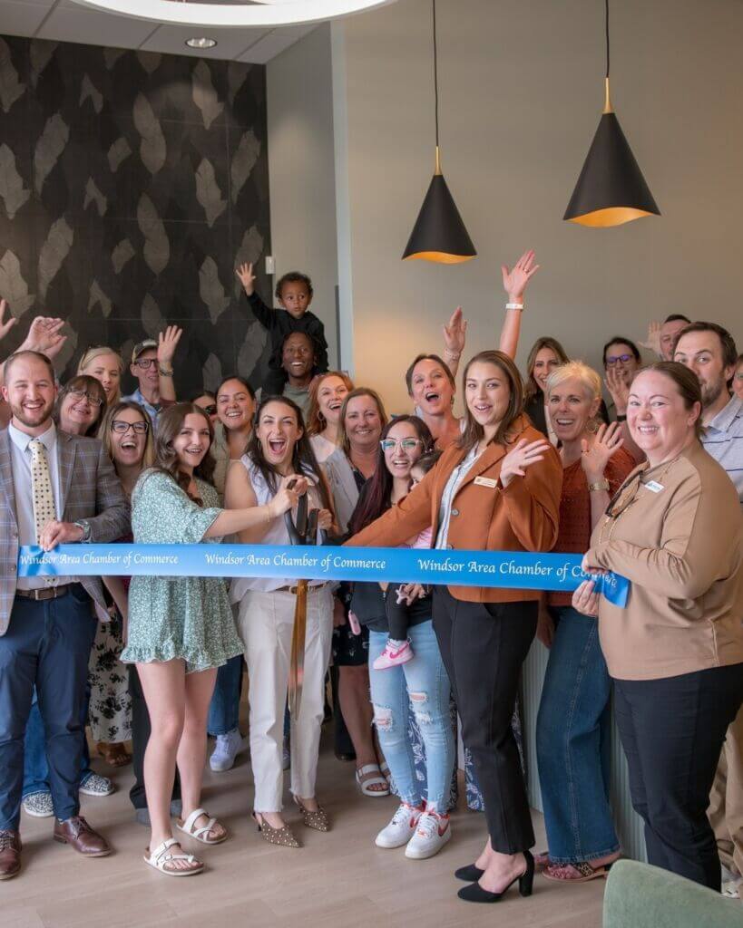 Windsor Area Chamber of Commerce ribbon cutting