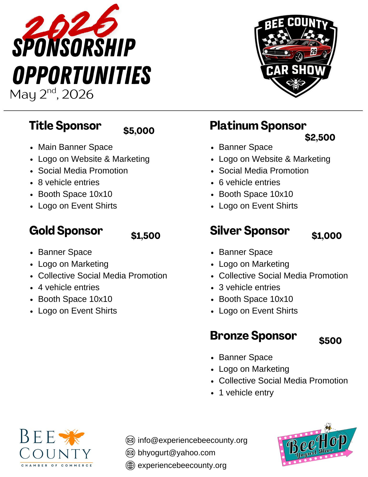 Car Show Sponsor Flyer IMG Car Show Sponsor Flyer IMG