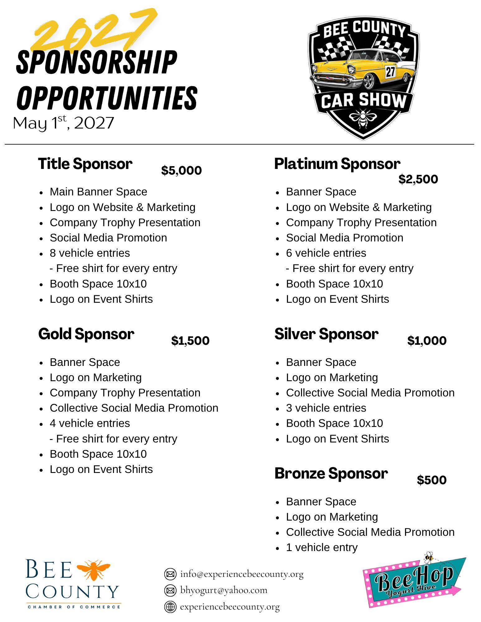 2027 Car Show Sponsor 2027 Car Show Sponsor