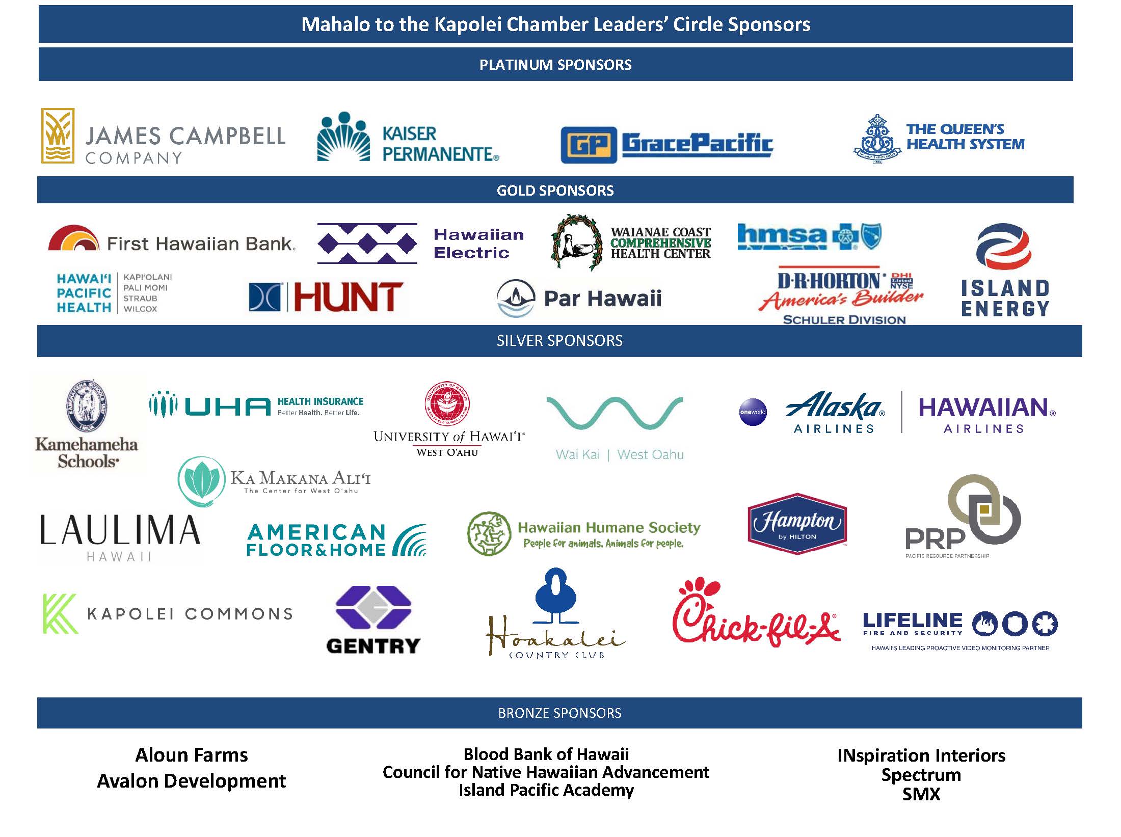 MAHALO TO OUR SPONSORS (06112025)