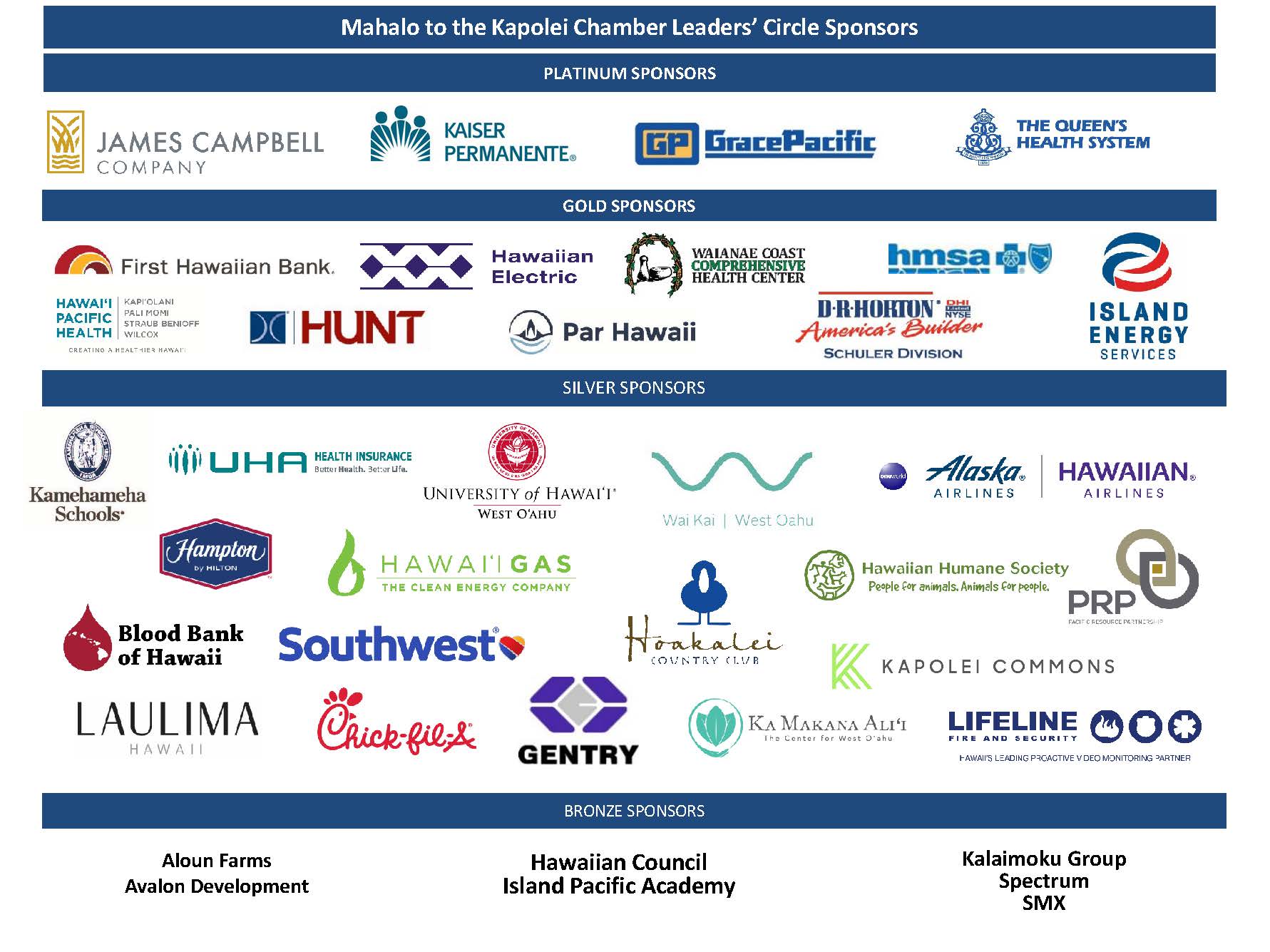 MAHALO TO OUR SPONSORS (10022025)