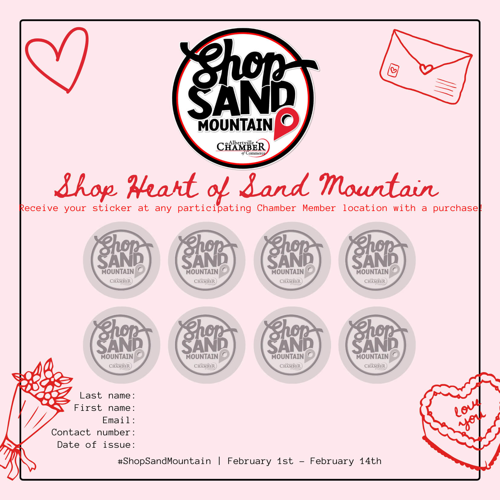 Shop Heart of Sand Mountain Valentine Passport Shop Heart of Sand Mountain Valentine Passport