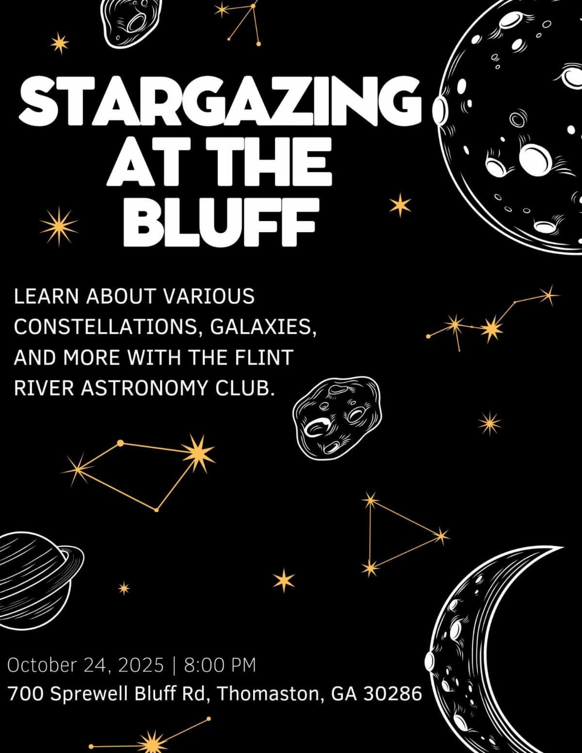 Stargazing at the Bluff