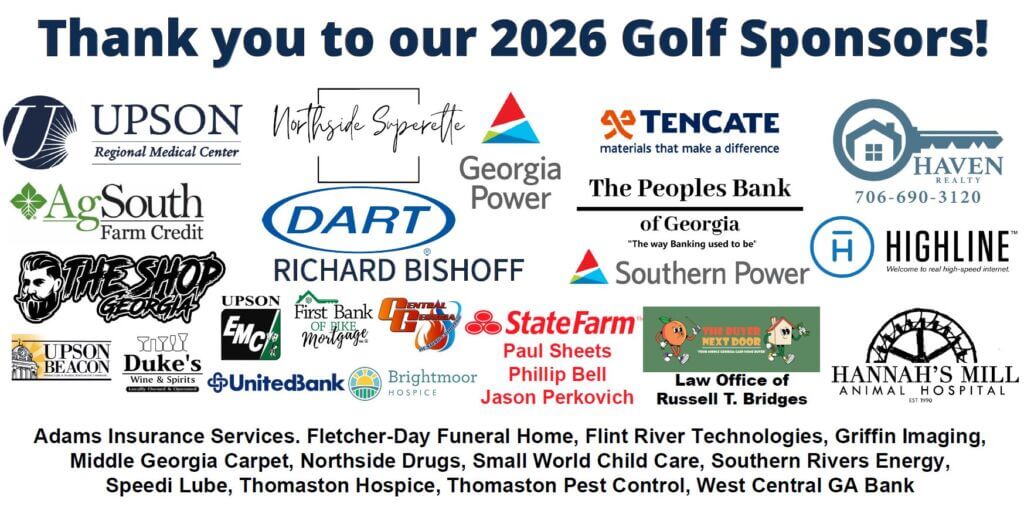 2026 Golf Sponsors
