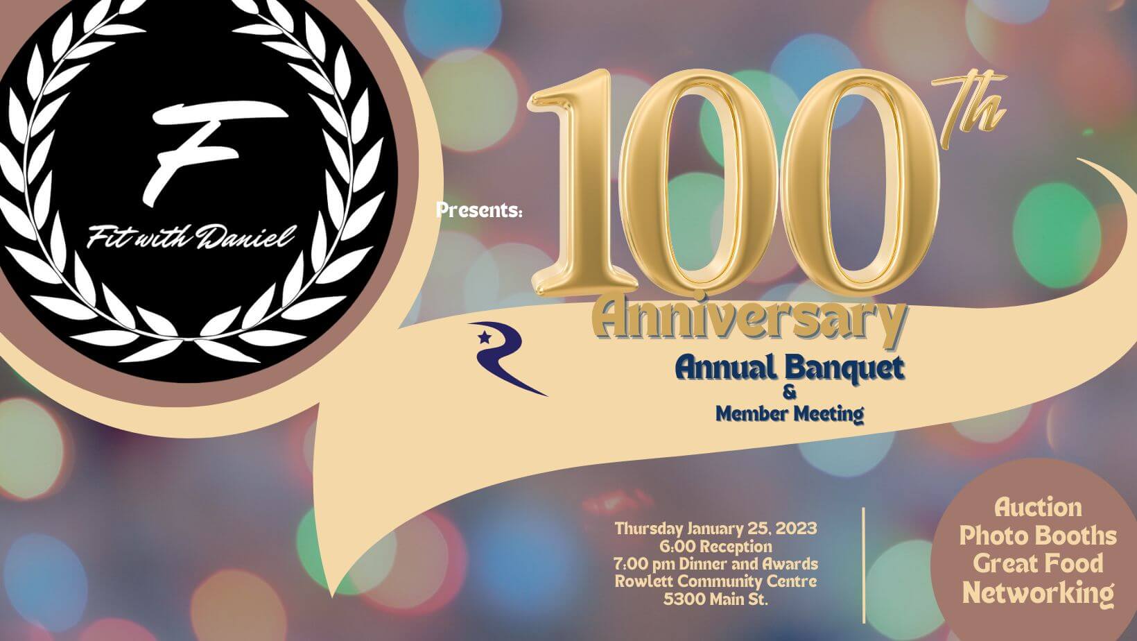 Facebook Cover 100th Anniversary Annual Banquet