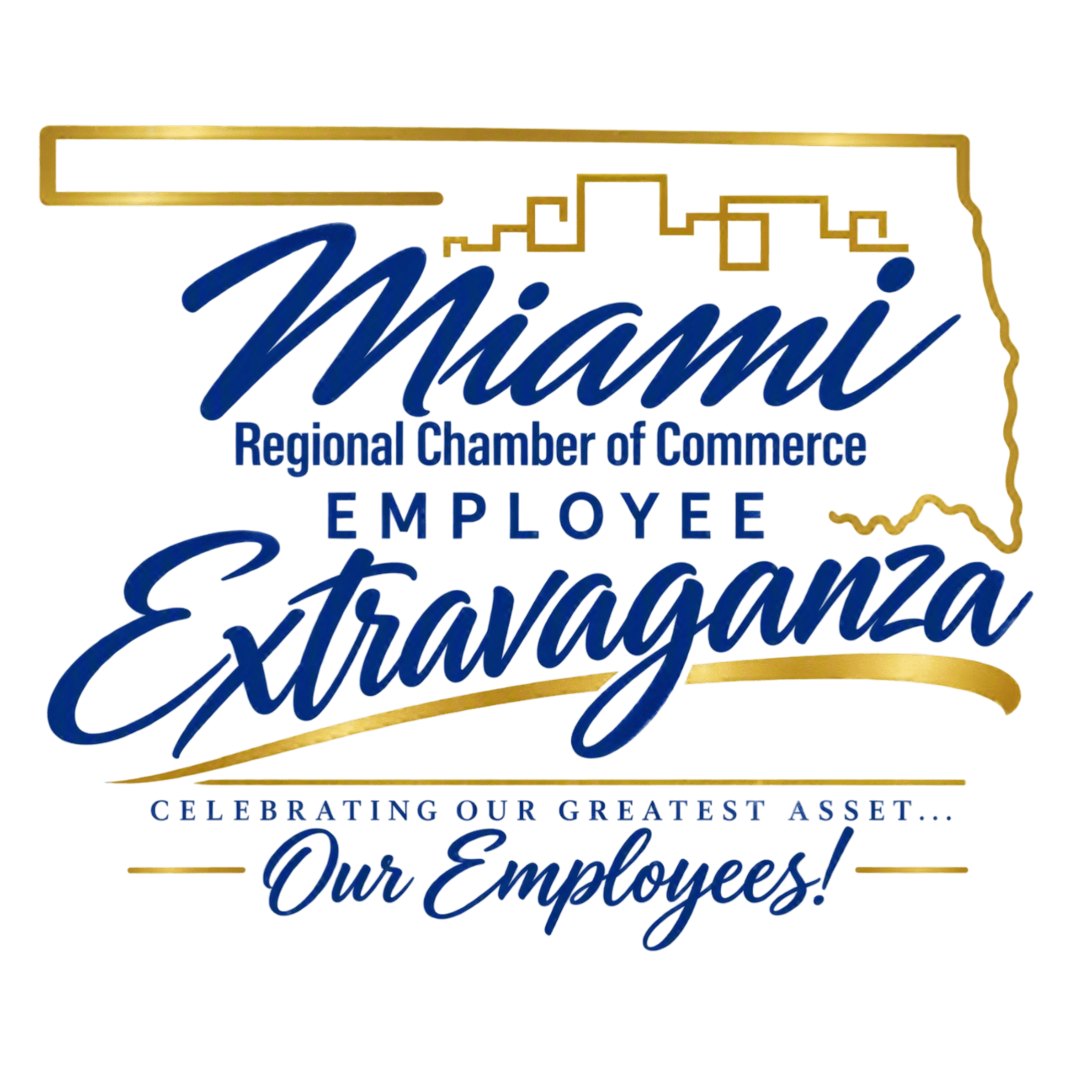 Employee Extravaganza White No background Miami Regional Chamber of Commerce Employee Extravaganza Logo