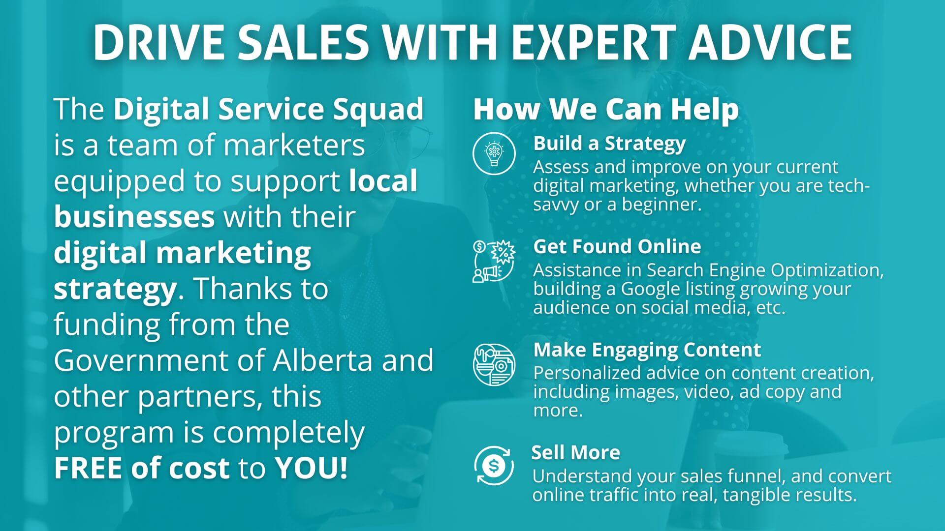 drive sales with expert advice graphic