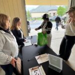 Checkin at the golf registration table