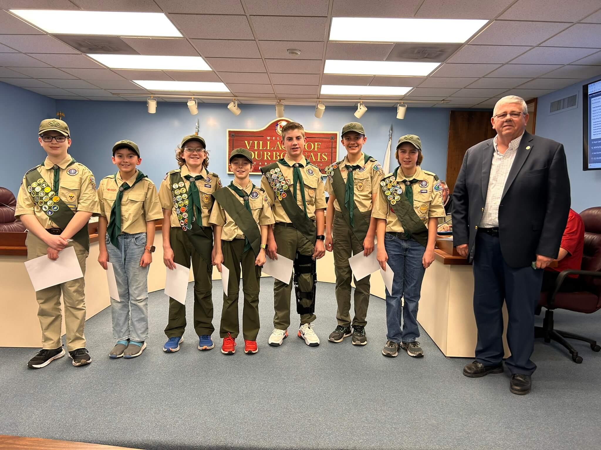 Village of Bourbonnais - Scout Week 2025_Board Meeting