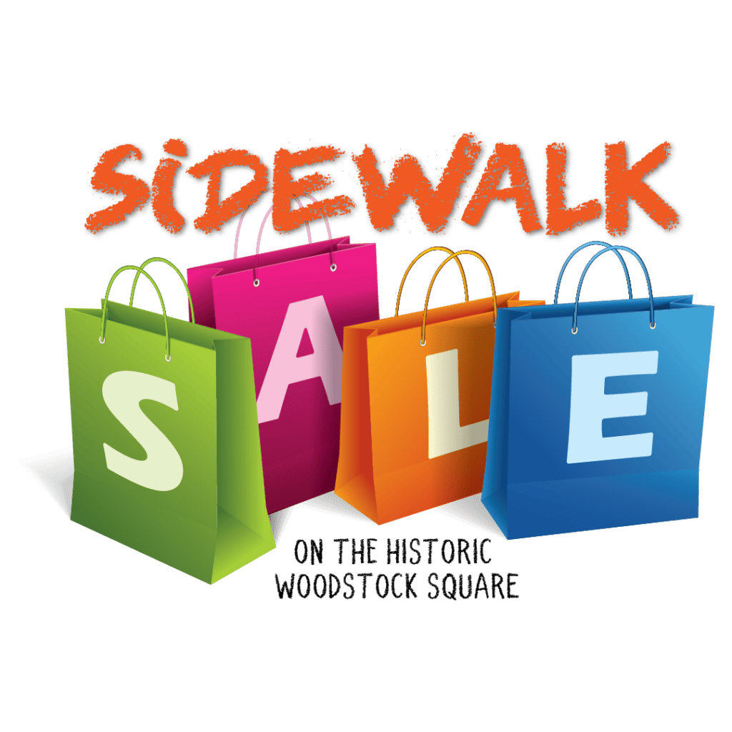 Sidewalk Sales on the Woodstock Square Event Graphic