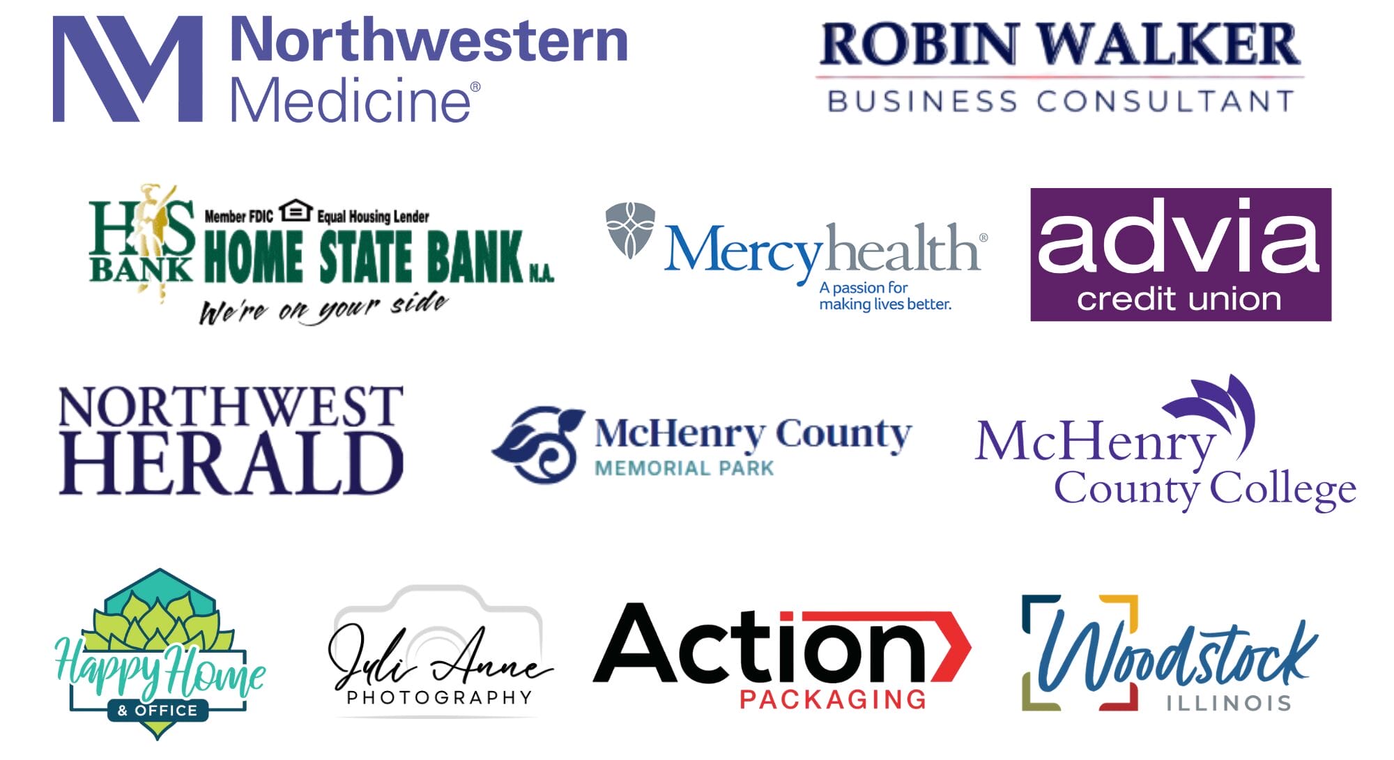Woodstock Area Chamber of Commerce Partner Member logos