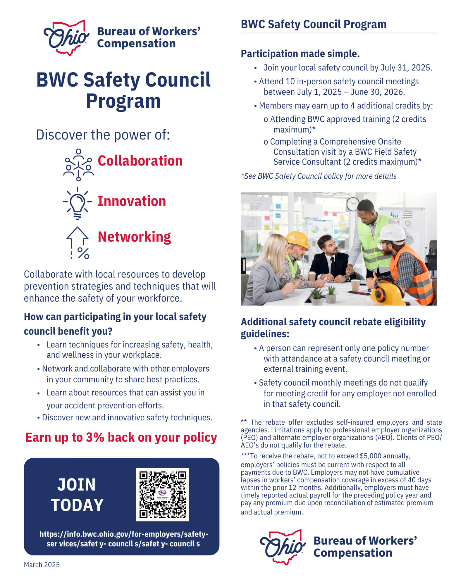 Safety Council BWC Flyer Safety Council BWC Flyer